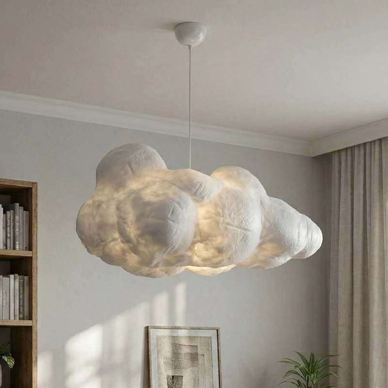 Modern "cloud" ceiling lamp with adjustable height