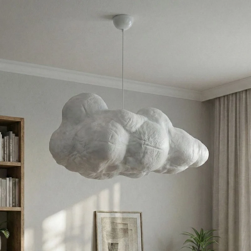 Modern "cloud" ceiling lamp with adjustable height