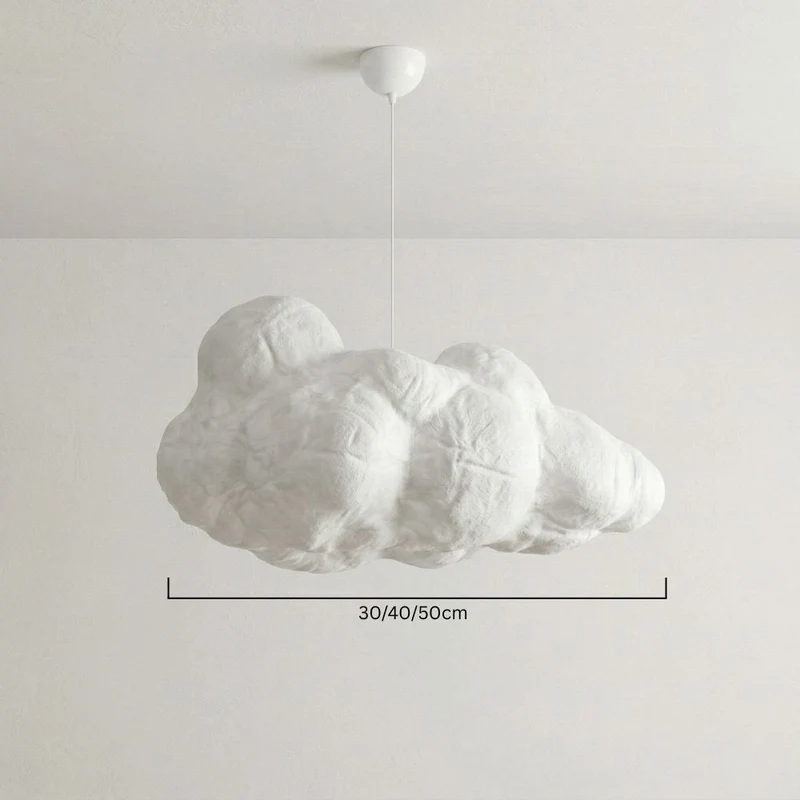 Modern "cloud" ceiling lamp with adjustable height