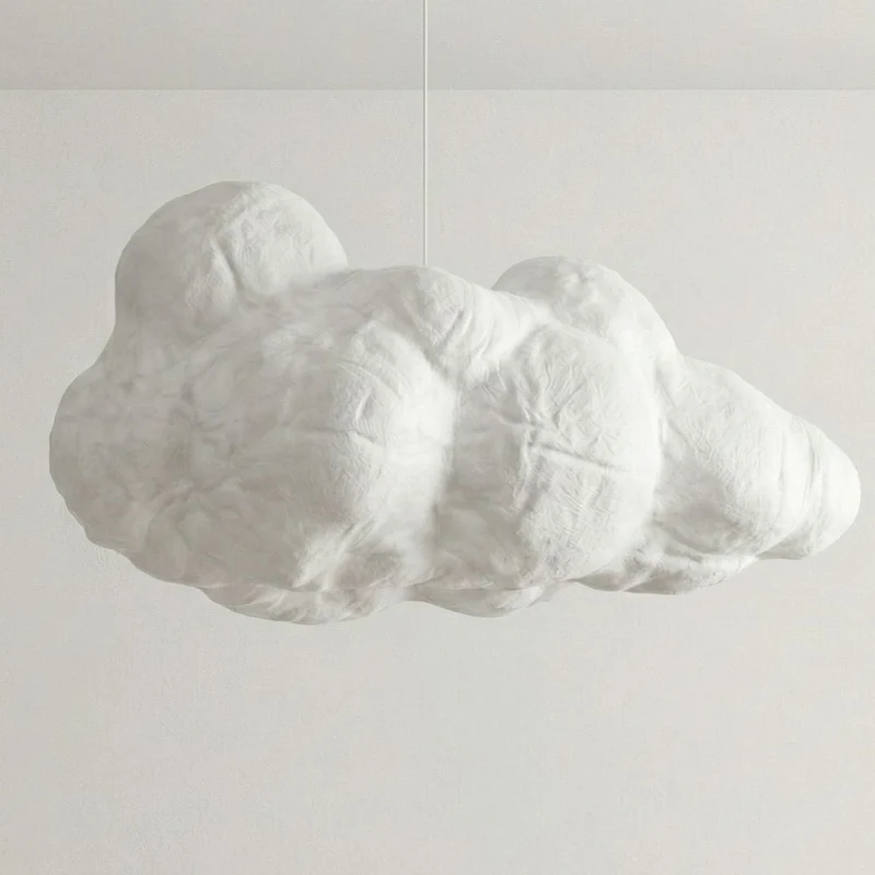 Modern "cloud" ceiling lamp with adjustable height