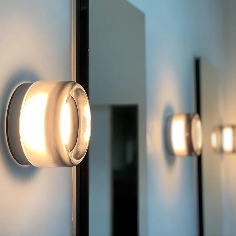 Modern Scandinavian-style LED wall lamp with ambient light