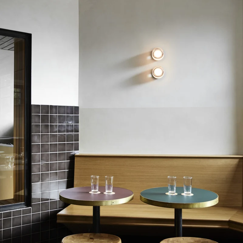 Modern Scandinavian-style LED wall lamp with ambient light