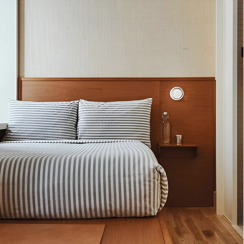 Modern Scandinavian-style LED wall lamp with ambient light