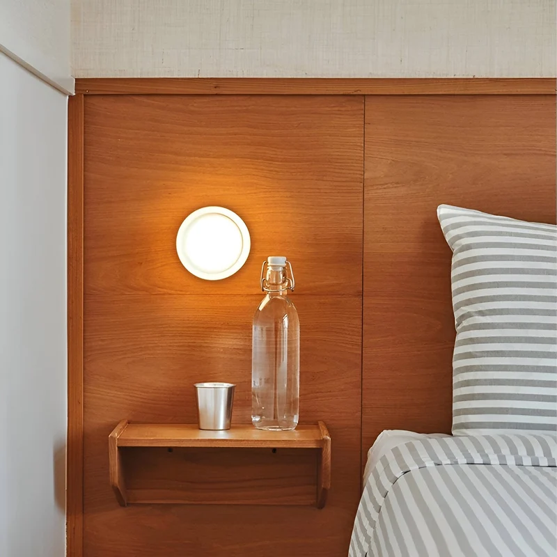 Modern Scandinavian-style LED wall lamp with ambient light