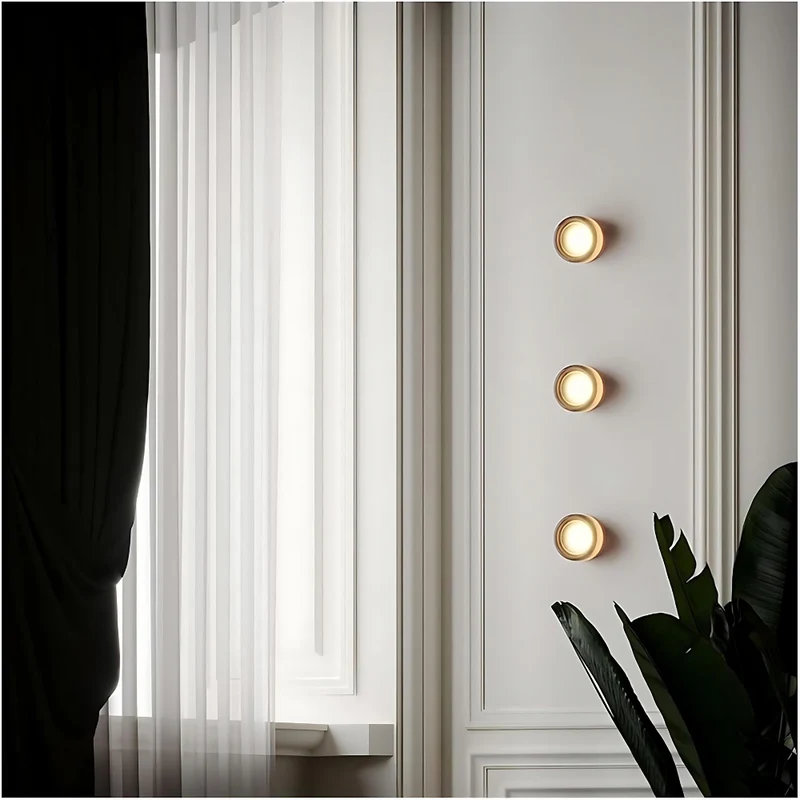 Modern Scandinavian-style LED wall lamp with ambient light