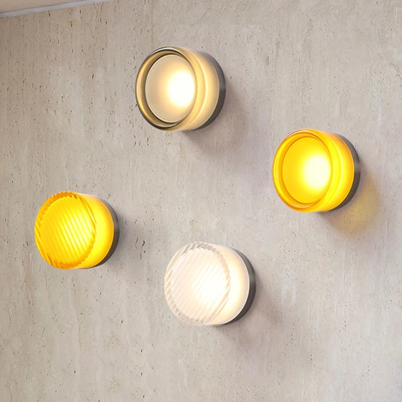 Modern Scandinavian-style LED wall lamp with ambient light
