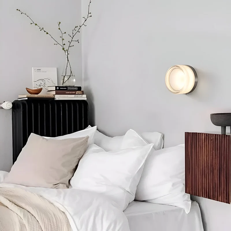 Modern Scandinavian-style LED wall lamp with ambient light
