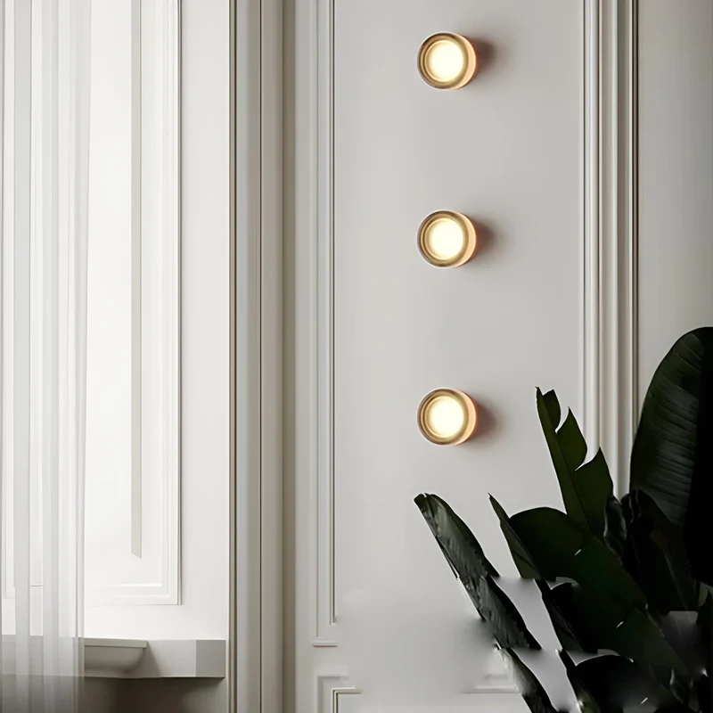 Modern Scandinavian-style LED wall lamp with ambient light