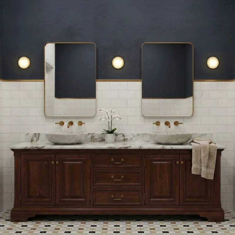 Modern Scandinavian-style LED wall lamp with ambient light