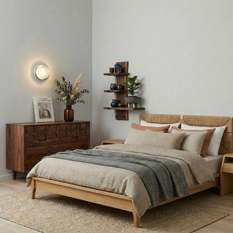 Modern Scandinavian-style LED wall lamp with ambient light