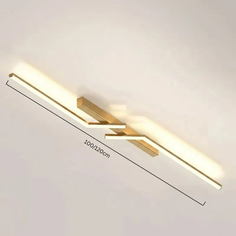 Modern, slim LED ceiling fixture – linear lighting fixture
