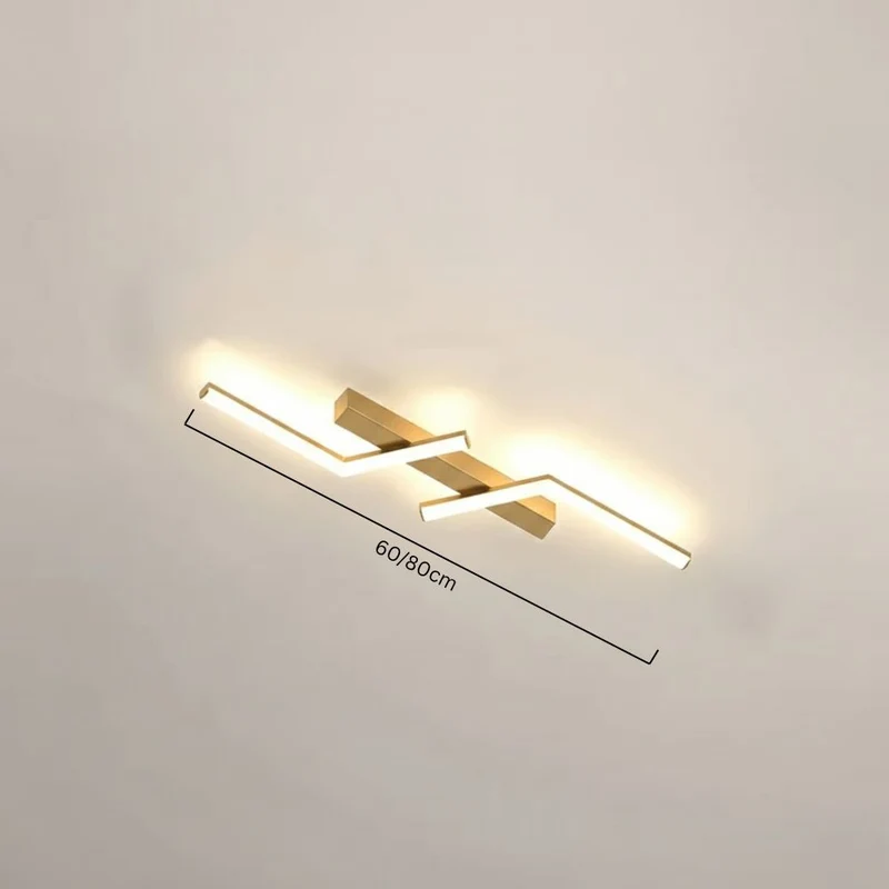 Modern, slim LED ceiling fixture – linear lighting fixture