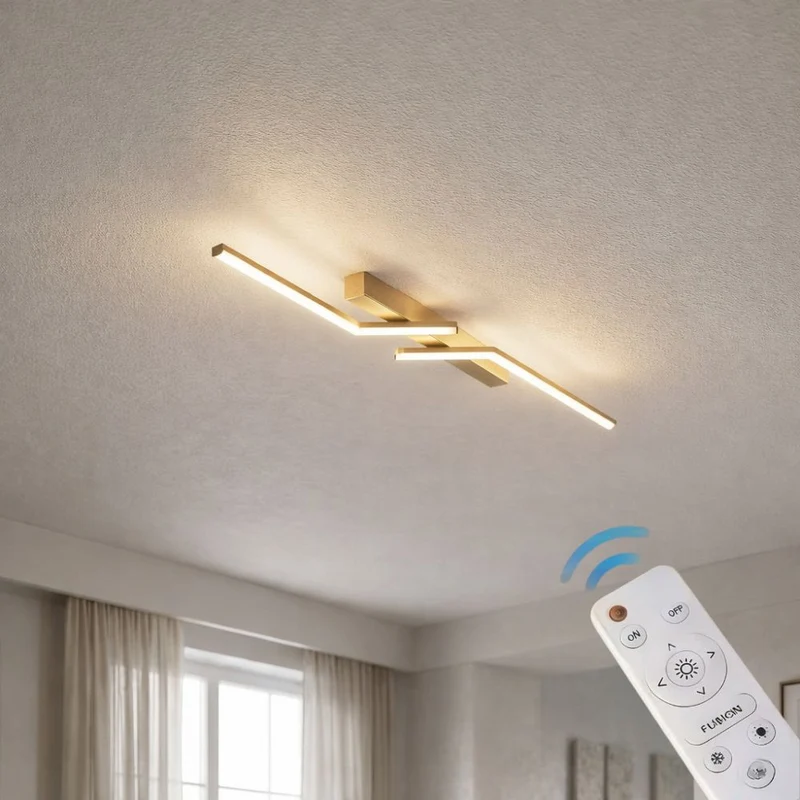 Modern, slim LED ceiling fixture – linear lighting fixture