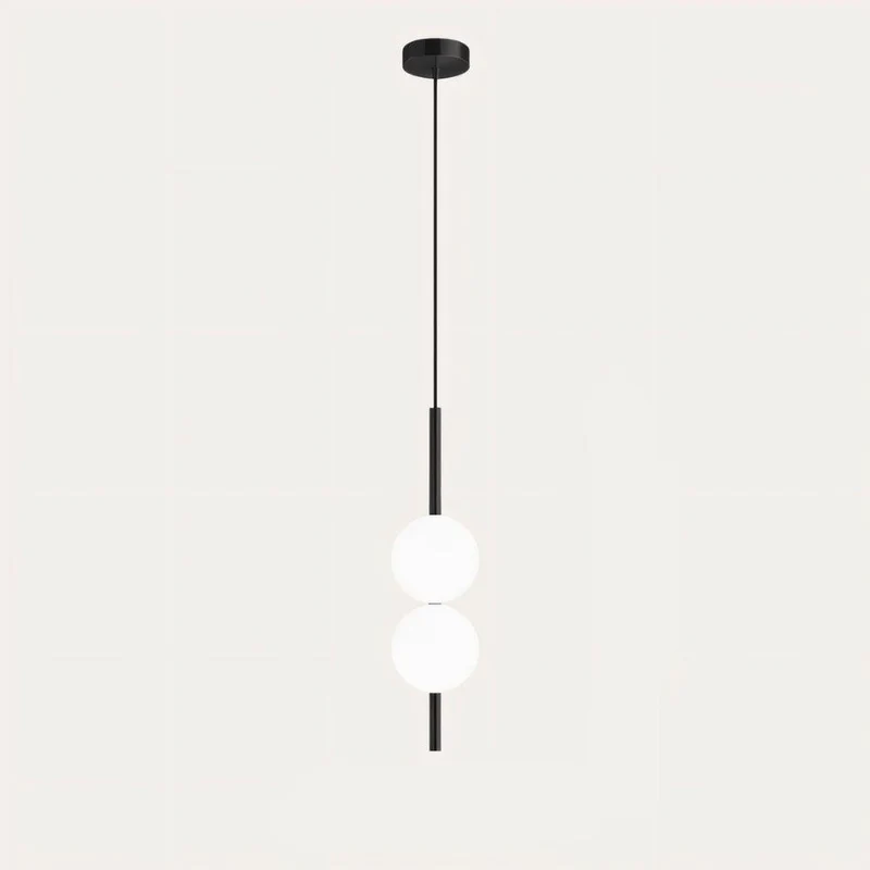 Minimalist Scandinavian-style LED ceiling pendant lamp with adjustable length