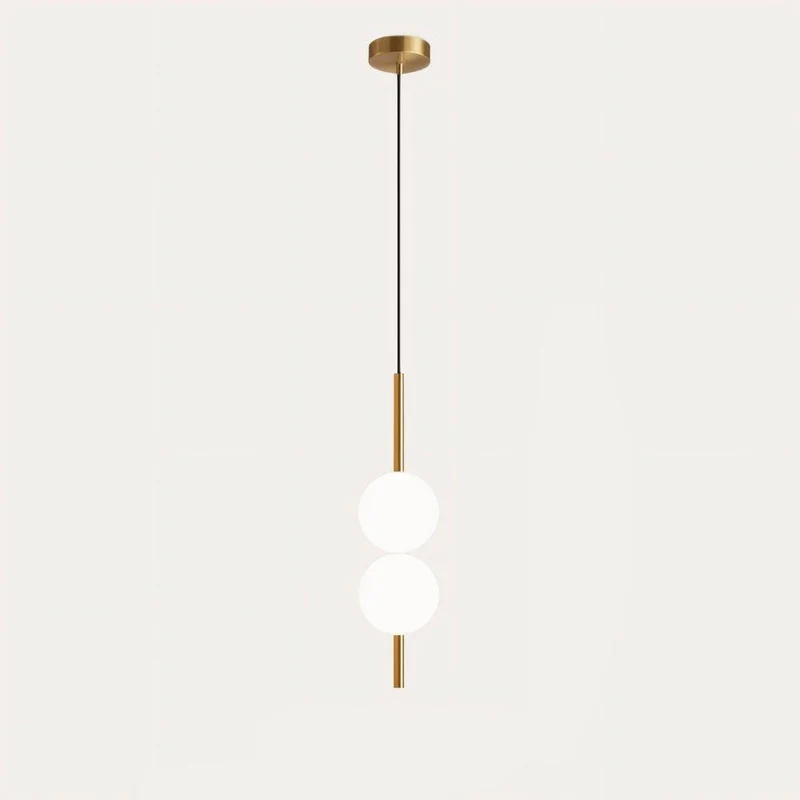Minimalist Scandinavian-style LED ceiling pendant lamp with adjustable length