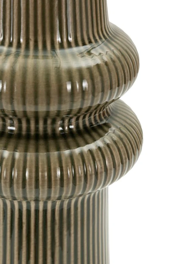 Vaso Armony Ø13x25 cm in Ceramica Verde