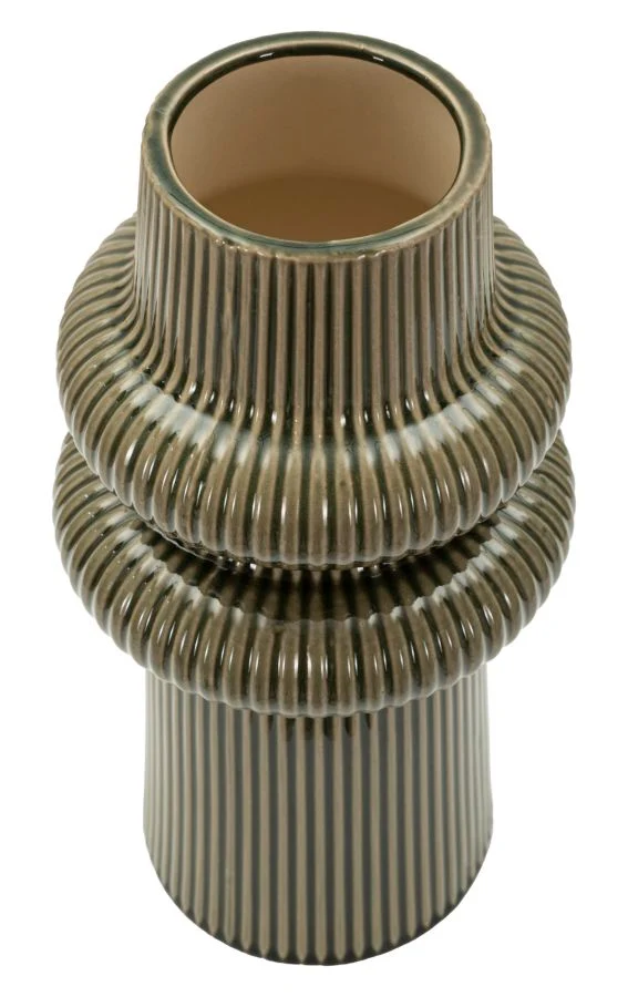 Vaso Harmony Ø18x36 cm in Ceramica Verde
