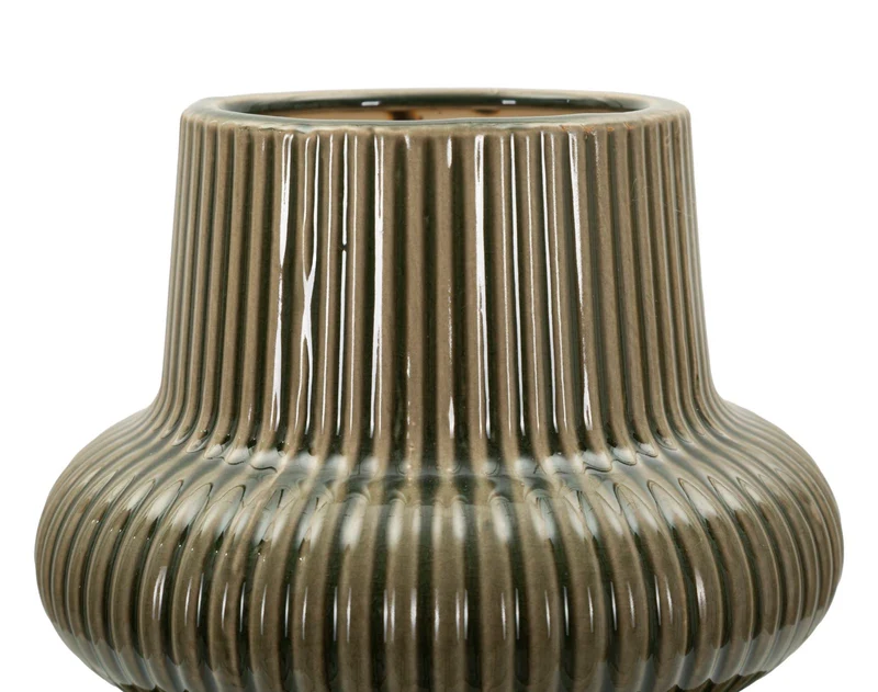 Vaso Harmony Ø18x36 cm in Ceramica Verde