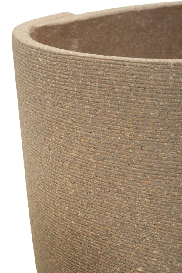Cachepot da Esterno Perù Tris Ø43x47 cm in Resina Grigio
