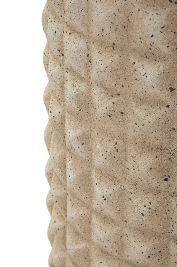 Vaso da Esterno Sand Ø28x110 cm in Resina Beige