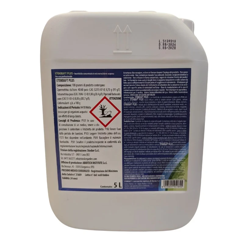 Etokraft Plus zanzaricida anti-zanzare 5 L per sistema Geyser Stocker 45164