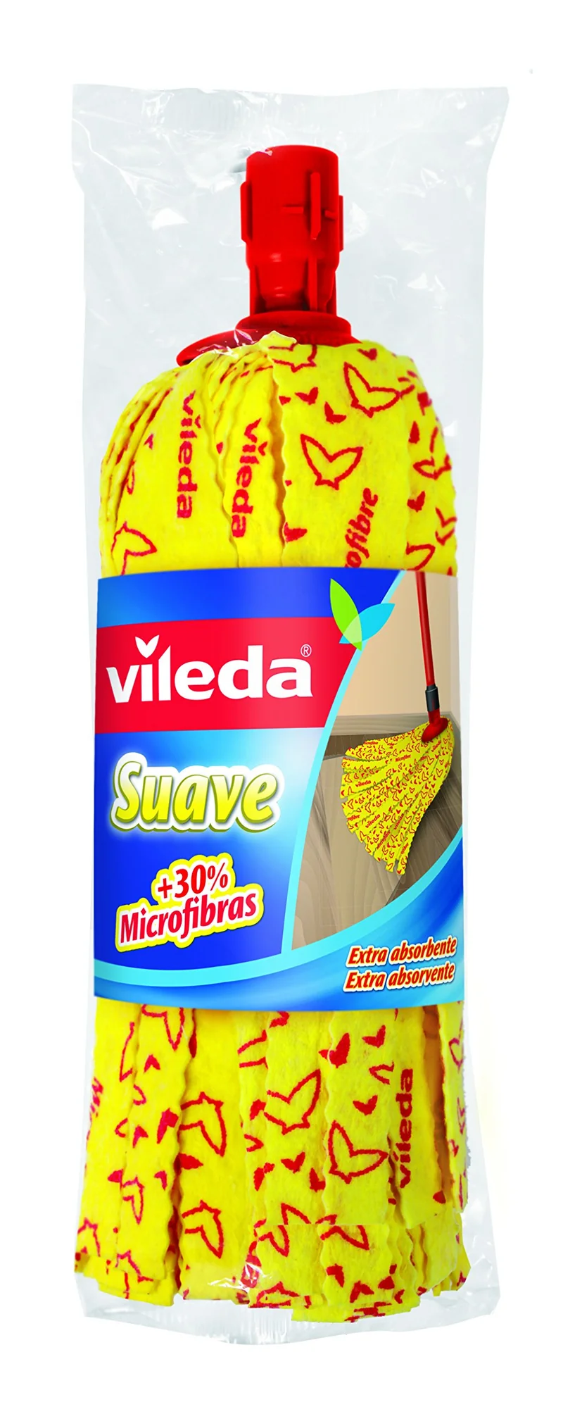 Vileda Mocio Ricambio Suave, Giallo, 1 unità (Confezione da 1)