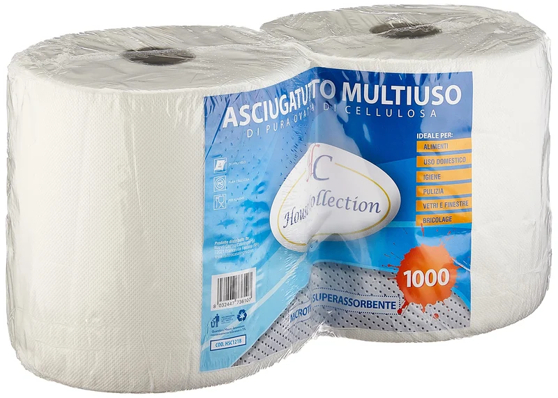 2 Rotoloni, Monorotoli, carta, 500 + 500 strappi, prestrappati