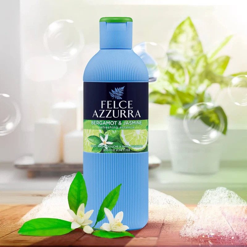 Felce Azzurra - Bagnodoccia Fresco Bergamotto e Fiori di Cedro, Fresco Profumo, Idrata la Pelle - 650 ml