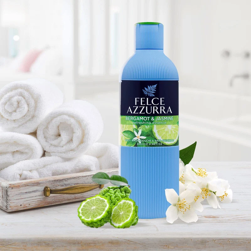 Felce Azzurra - Bagnodoccia Fresco Bergamotto e Fiori di Cedro, Fresco Profumo, Idrata la Pelle - 650 ml