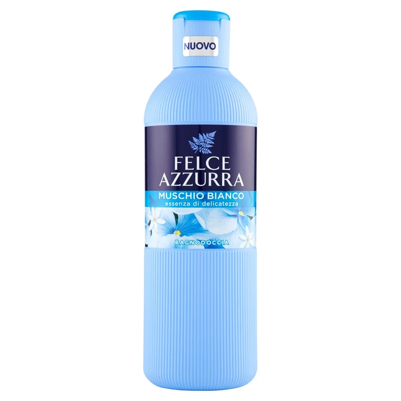 Felce Azzurra Bagnodoccia Muschio Bianco - 6 Confezioni da 650 ml - Totale: 3900 ml