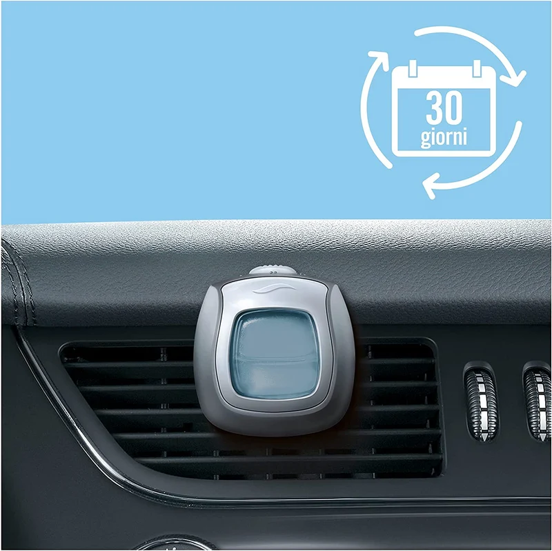 Ambi Pur Profumatore Auto, 6 Deodoranti Auto, Fragranza Oro e Fiori di Vaniglia, Elimina Odori, Facile da Agganciare, Fino a 30 Giorni di Profumo per Deodorante, Usa e Getta
