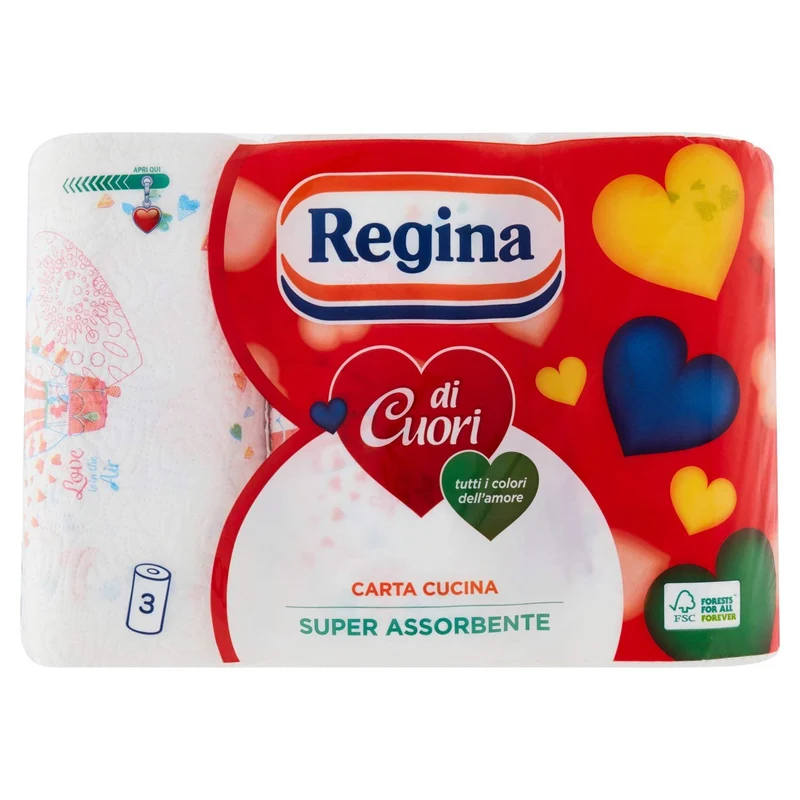 Regina Carta Cucina, Confezione da 3 Rotoli, 3 unità, 1