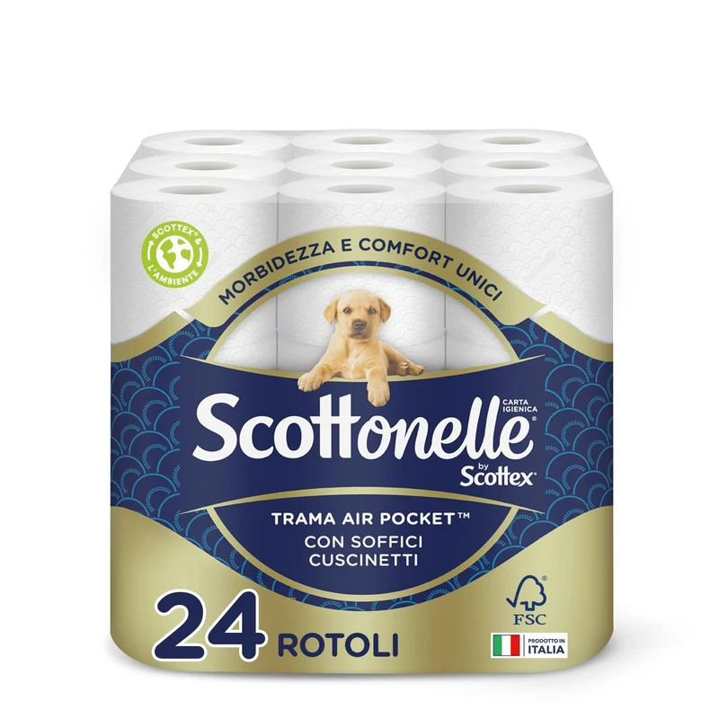Scottonelle Carta Igien Soffice e Trap, Conf da 24 x3Rotoli
