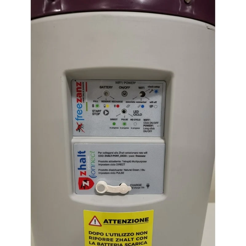 FreeZanz Zhalt Antizanzare Portable Connect a Batteria Copertura 150 mq + OMAGGIO