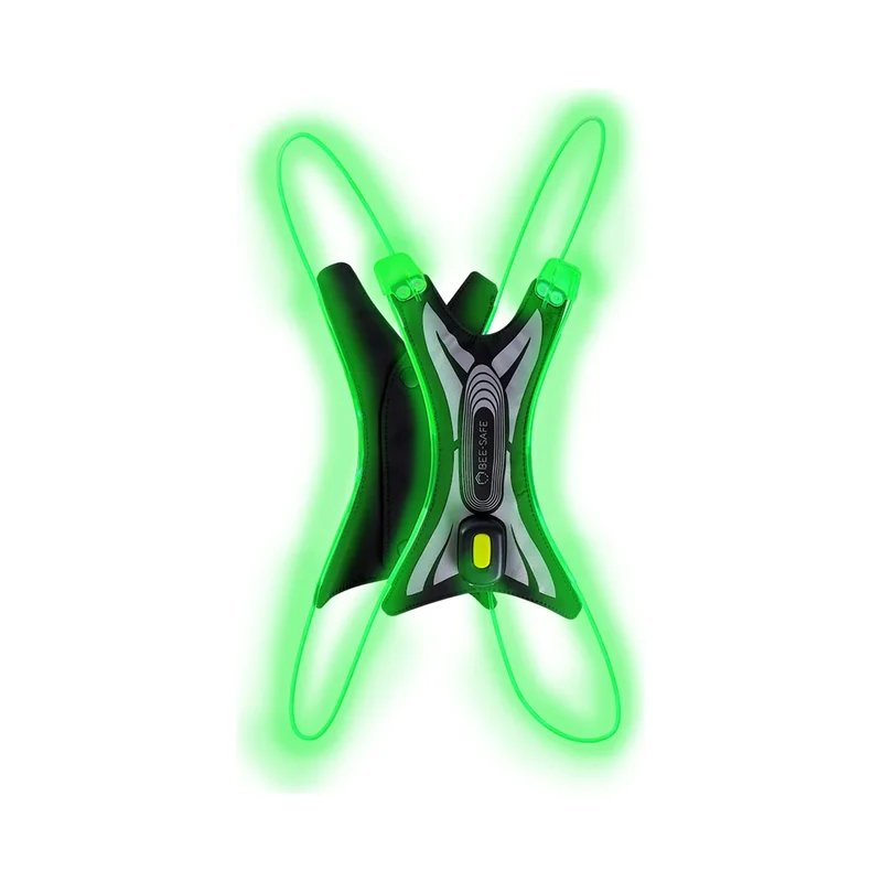 Led Vest Spider USB Sistema Luminoso-Verde