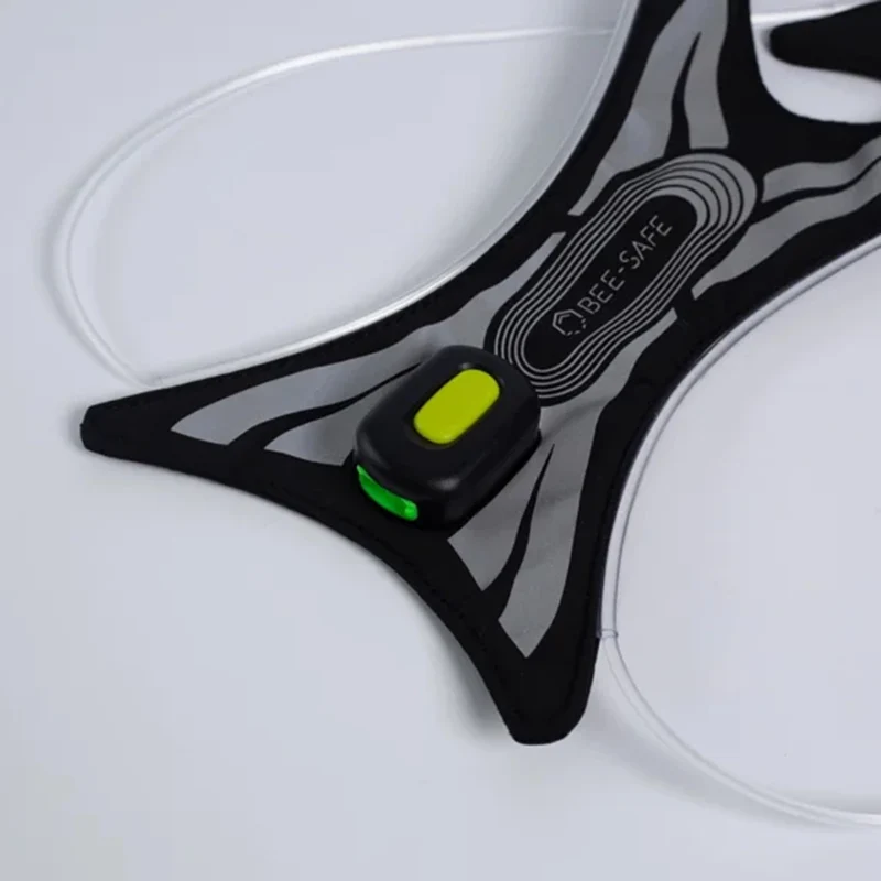 Led Vest Spider USB Sistema Luminoso-Verde
