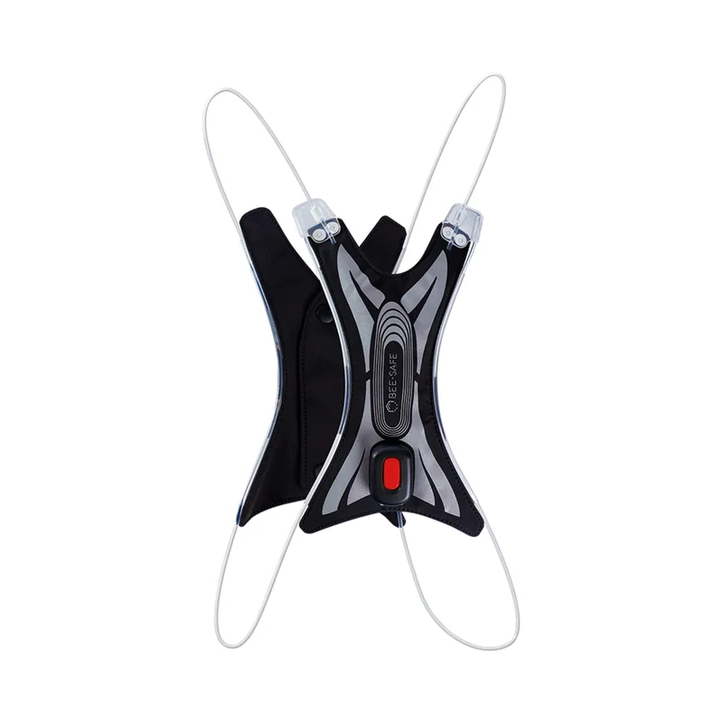 Led Vest Spider USB Sistema Luminoso-Rosso
