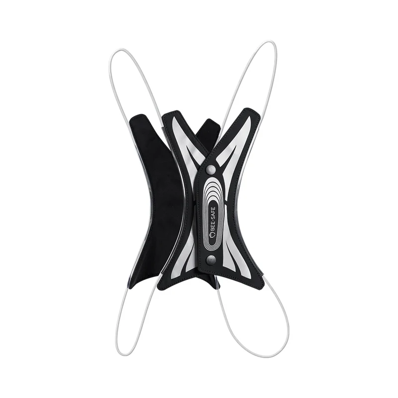 Led Vest Spider USB Sistema Luminoso-Rosso