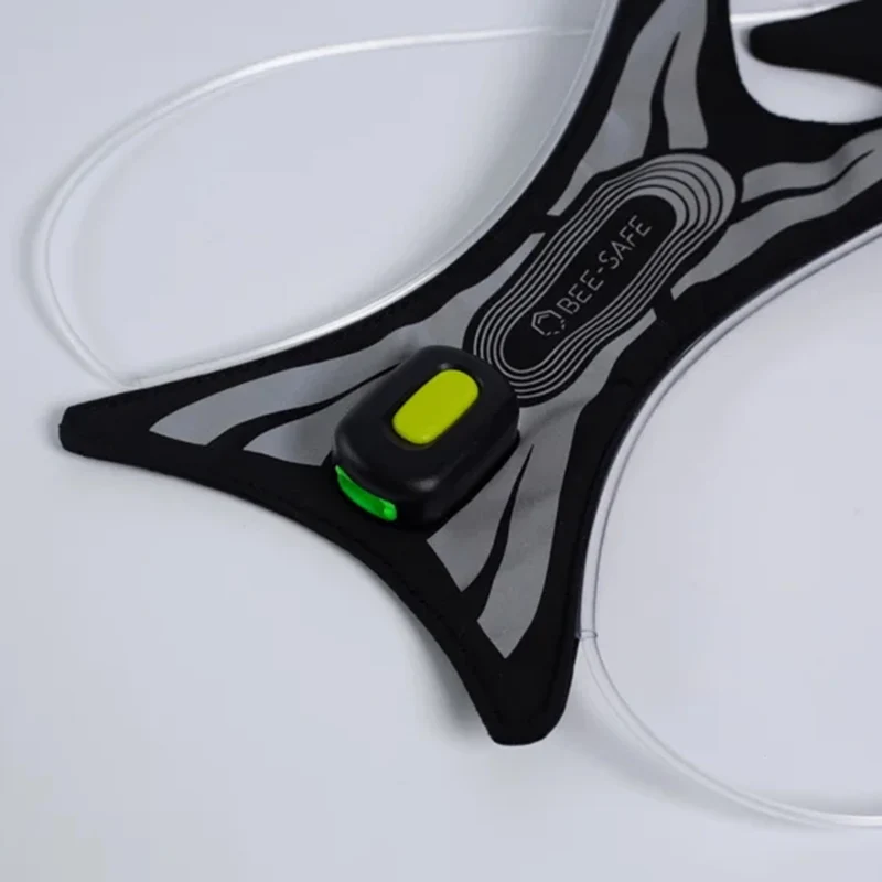Led Vest Spider USB Sistema Luminoso-Rosso