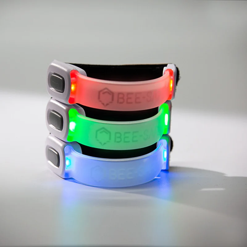 Led Armband Trio Colour USB Sistema Luminoso-Multicolore