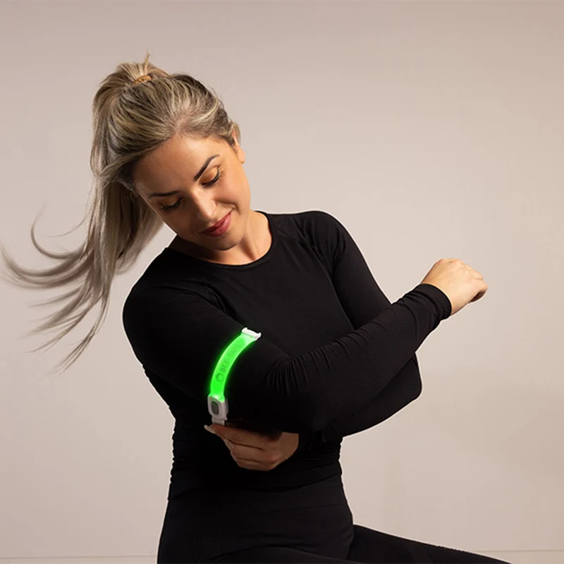 Led Armband Trio Colour USB Sistema Luminoso-Multicolore