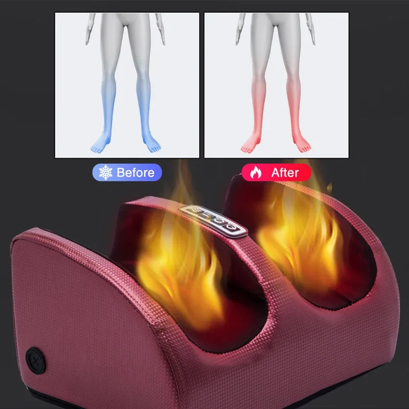 TranquilSole Voetmassageapparaat – 3D Massage, Warmtefunctie & Automatische Timer