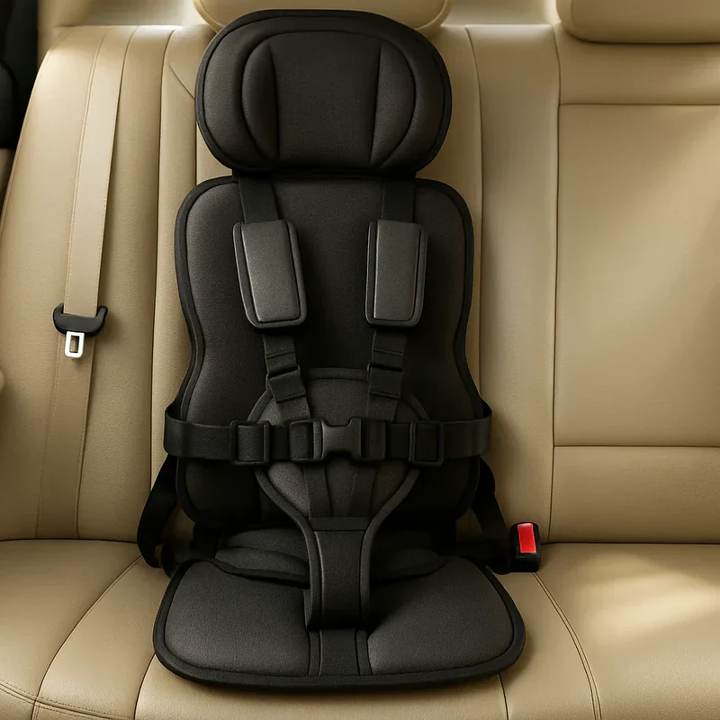 Compact travel seat base for children - safe and secure travel