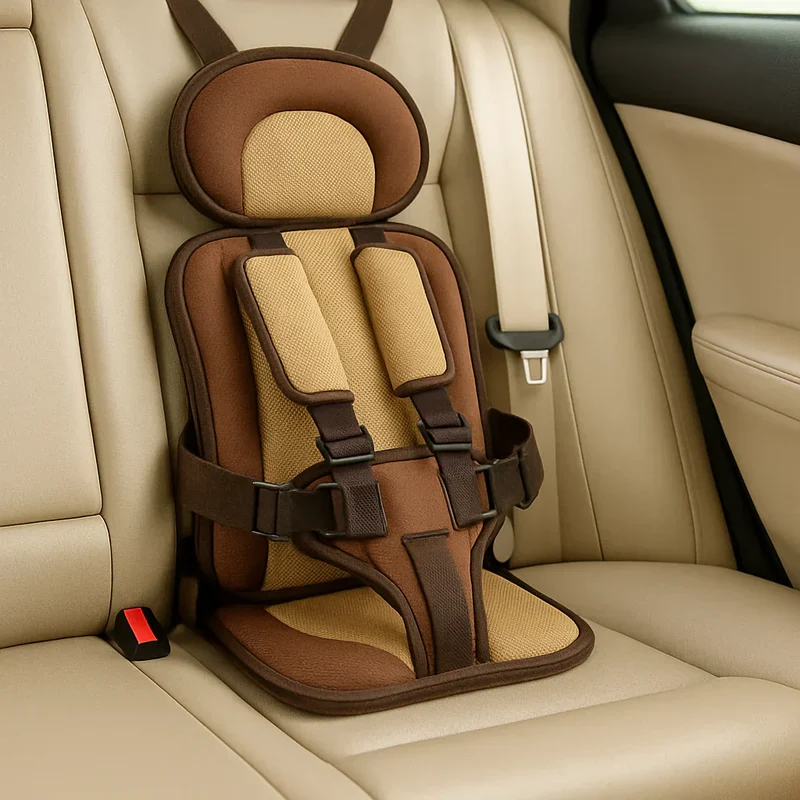 Compact travel seat base for children - safe and secure travel