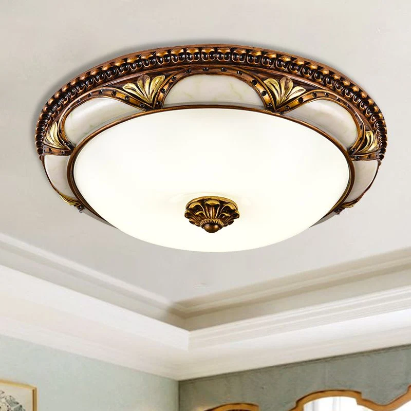 Stylish retro brass ceiling lamp for modern home interiors
