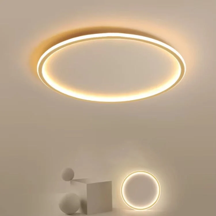 Functional Scandinavian round LED ceiling lamp for elegant home interiors