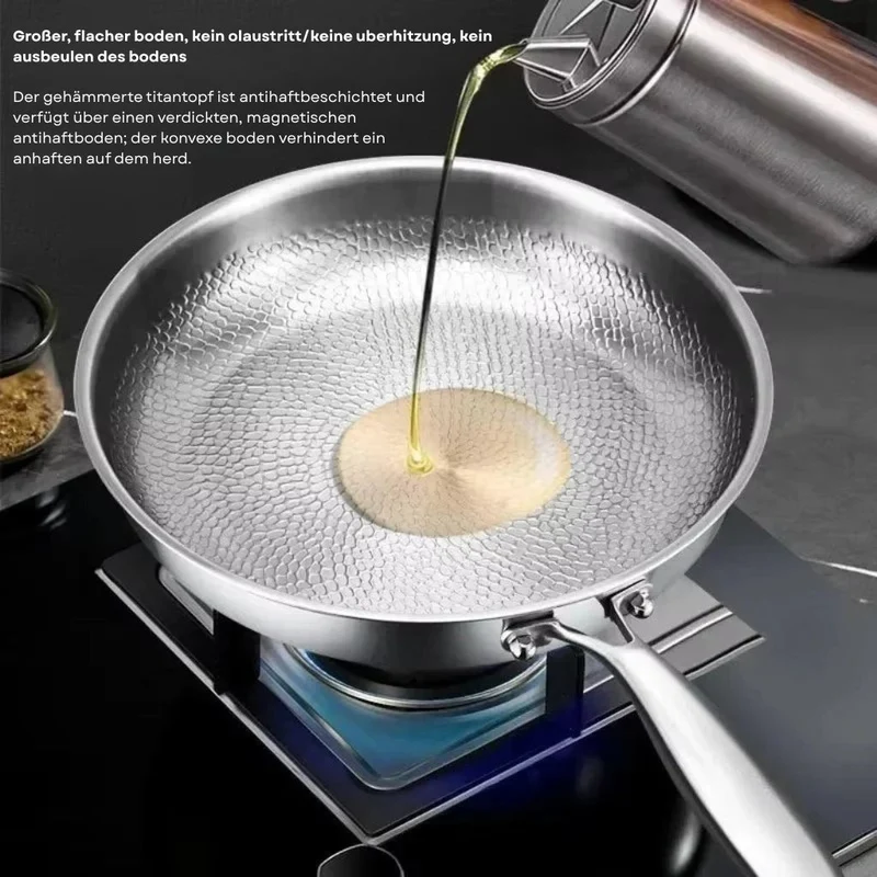 Practical non-stick frying pan with induction base - Easy to clean