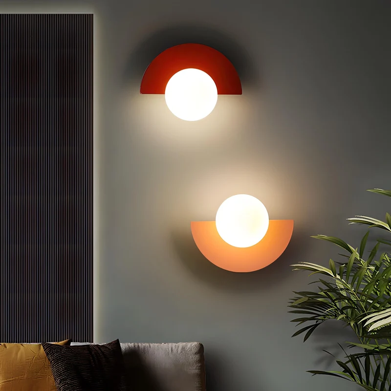 Minimalist energy-saving semi-circular LED wall lamp - perfect for any room