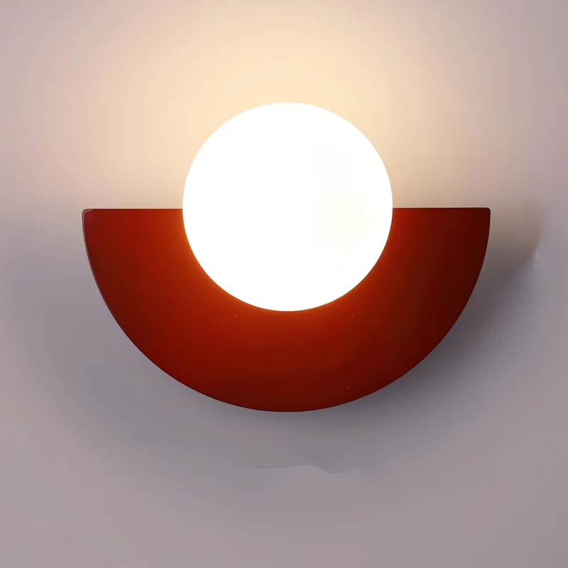 Minimalist energy-saving semi-circular LED wall lamp - perfect for any room