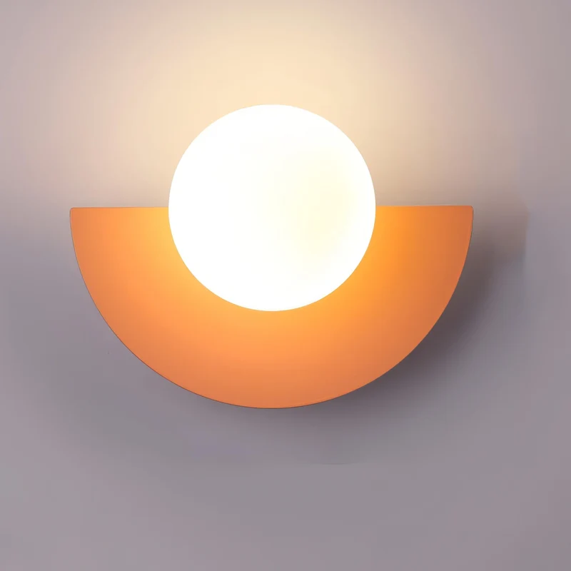 Minimalist energy-saving semi-circular LED wall lamp - perfect for any room